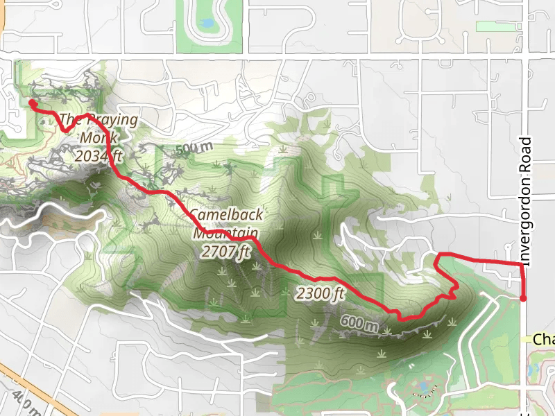 Echo Canyon and Cholla Trail