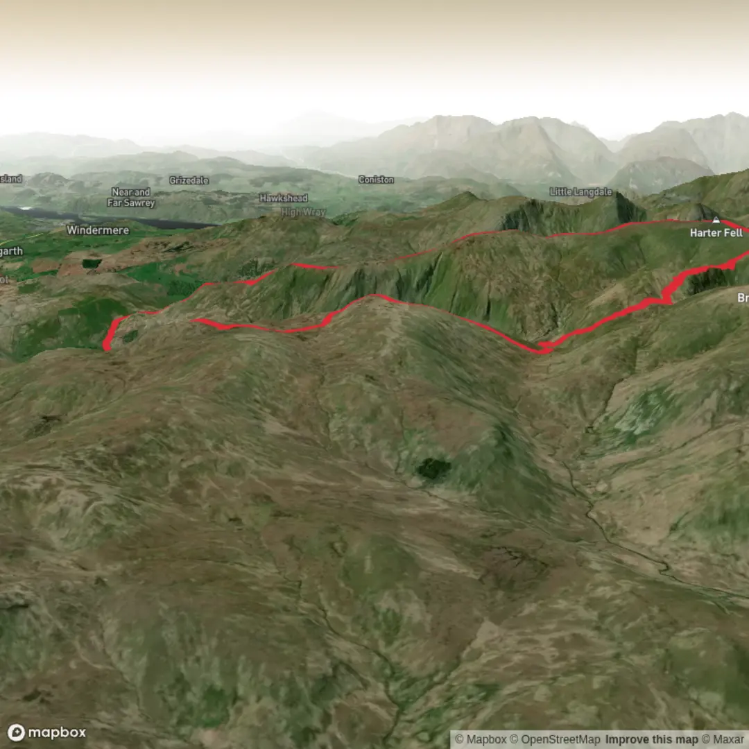 An image depicting the trail Longsleddale and its surrounding area.