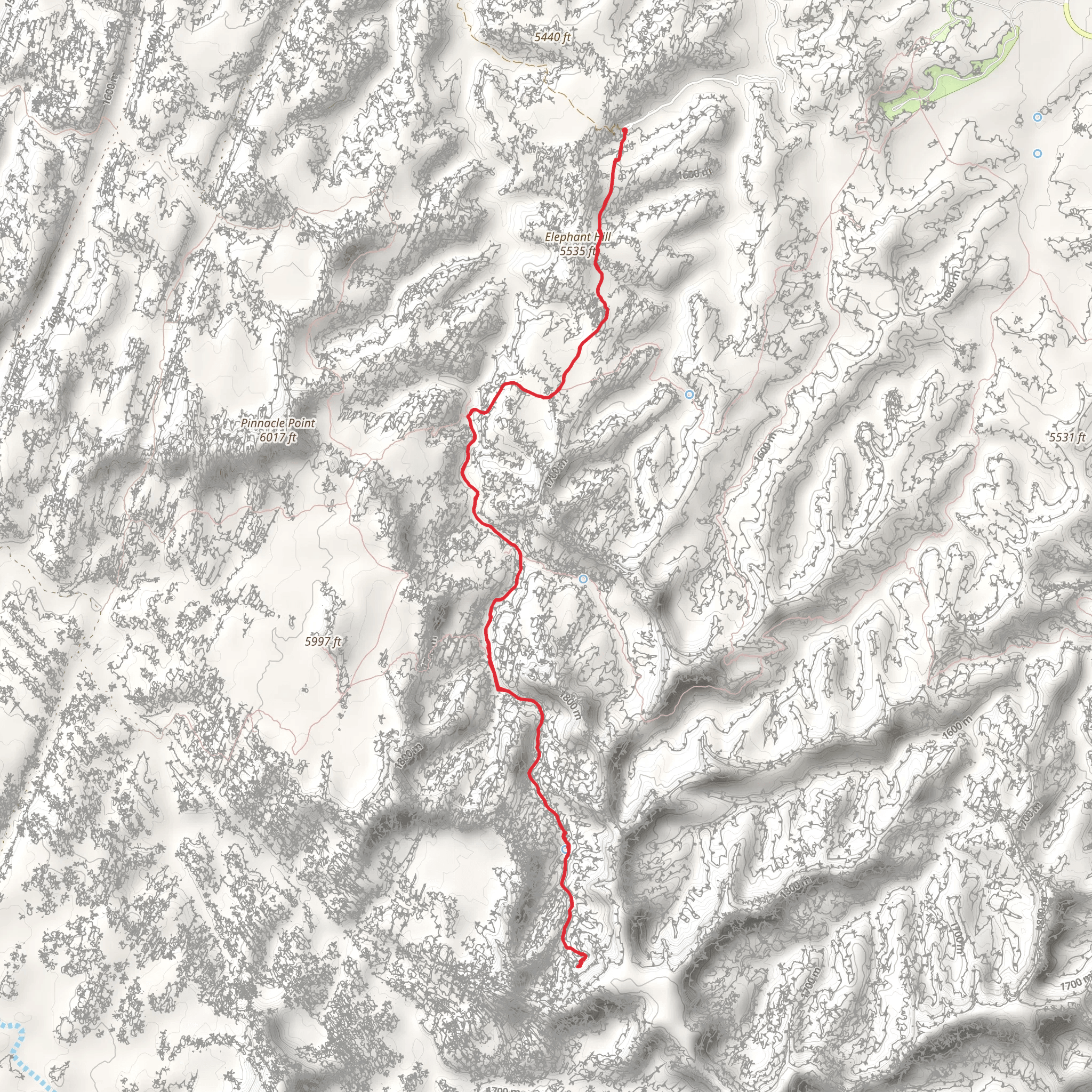 Druid Arch Trail mobile static map