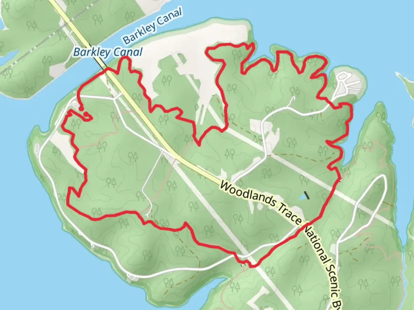 An image depicting the trail Canal Big Loop Trail and its surrounding area.