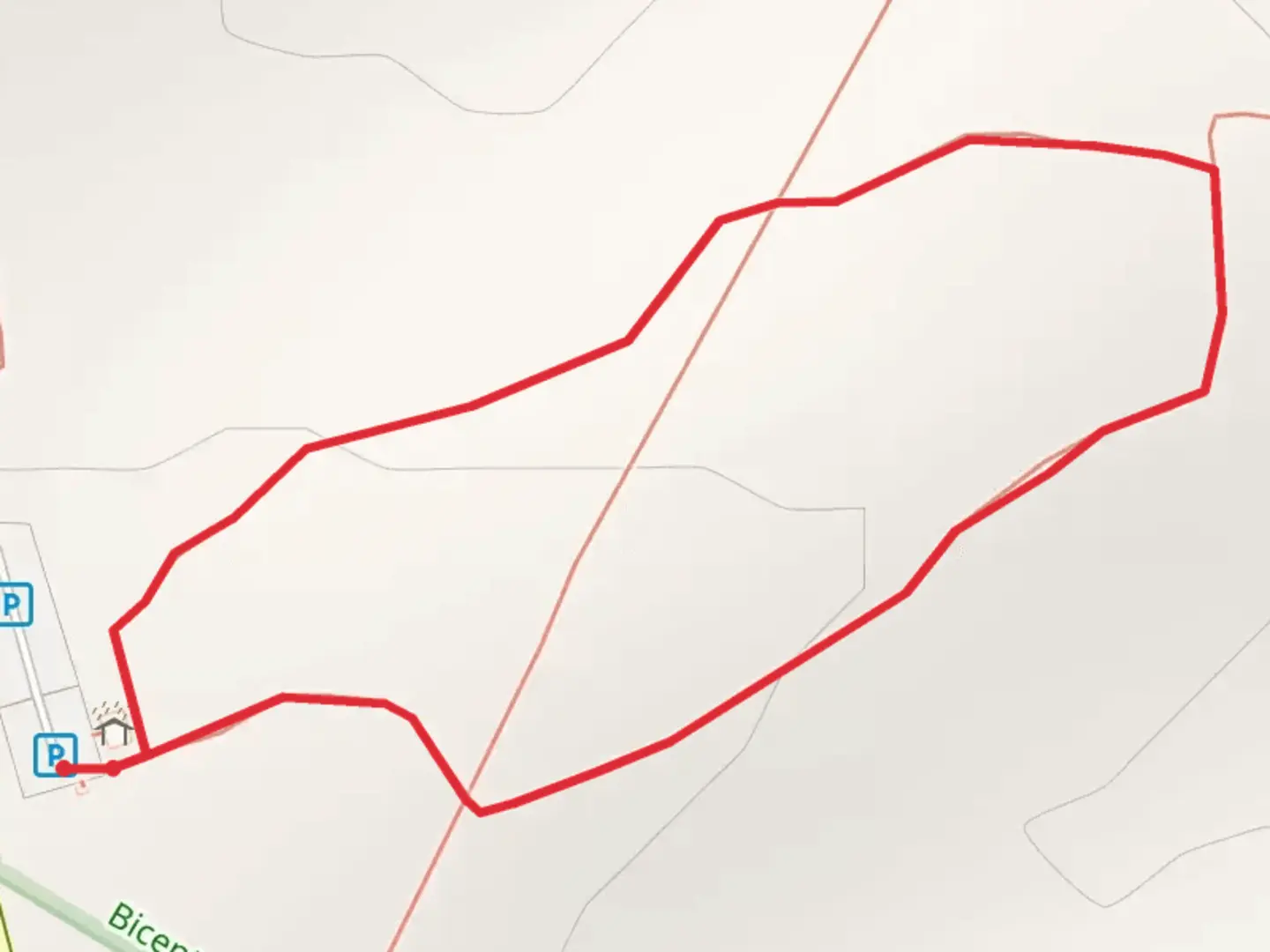 An image depicting the trail Doniphan Road Loop and its surrounding area.