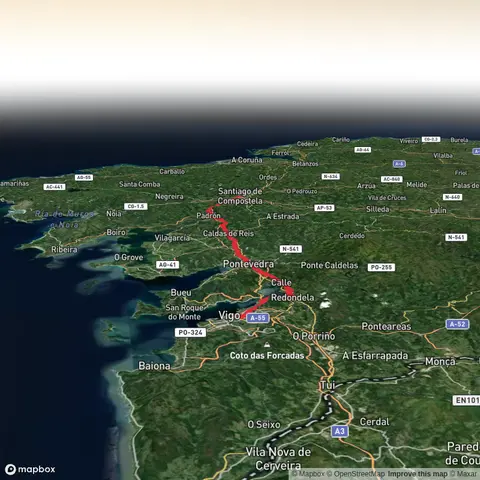 Camino de Santiago - Vigo to Santiago de Compostela