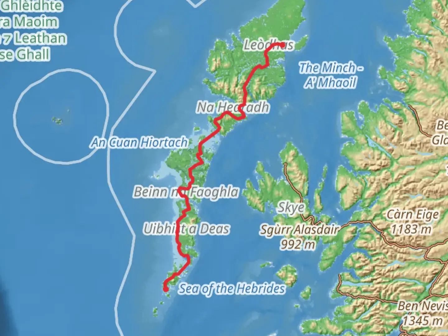 An image depicting the trail Hebridean Way -Walking Route and its surrounding area.