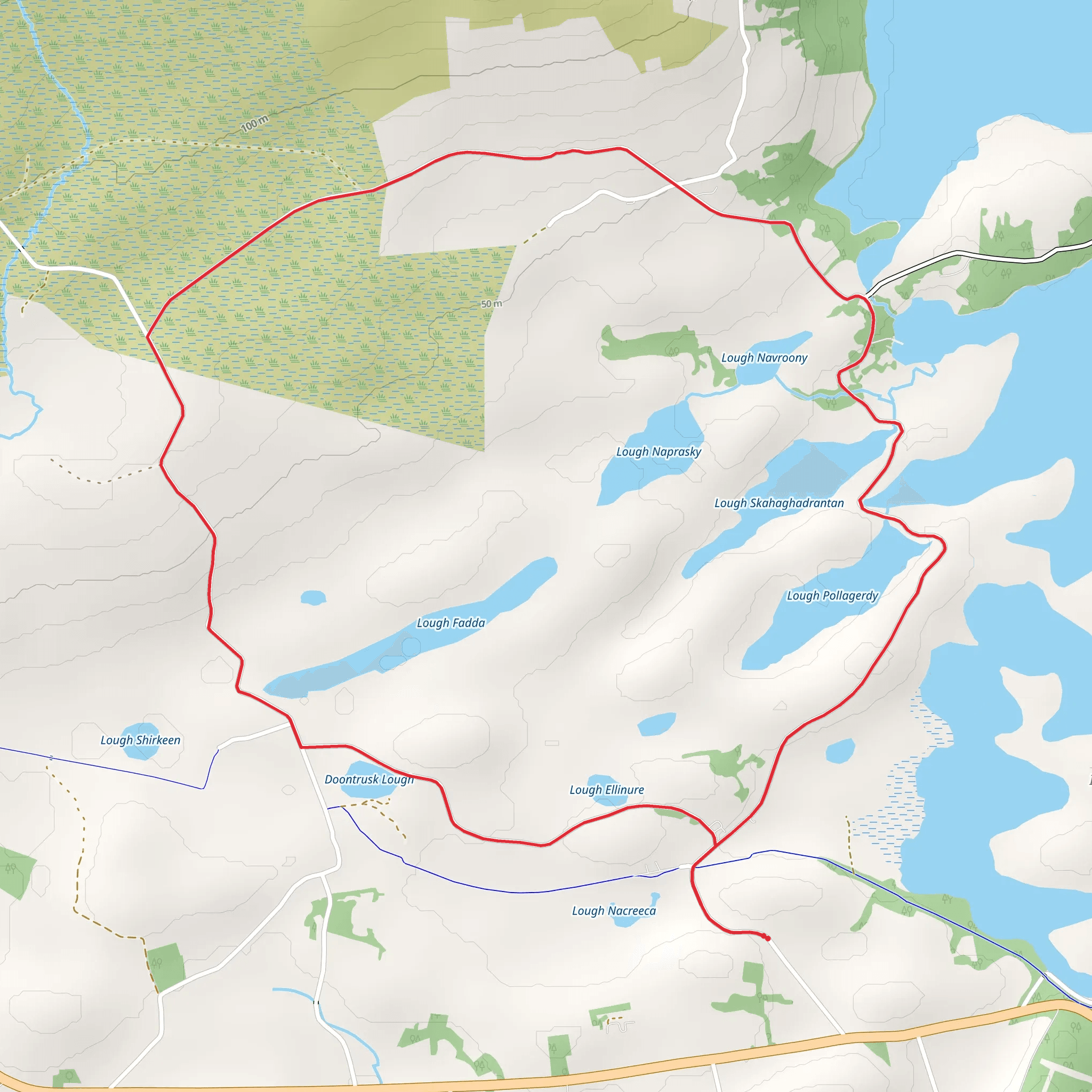 Lettermaghera - Derradda Loop mobile static map