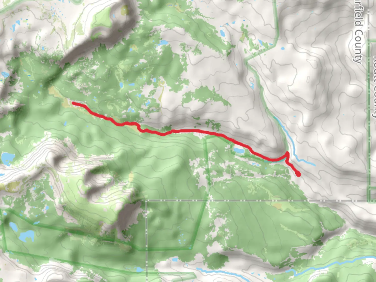 An image depicting the trail Middle Derby Trail and its surrounding area.