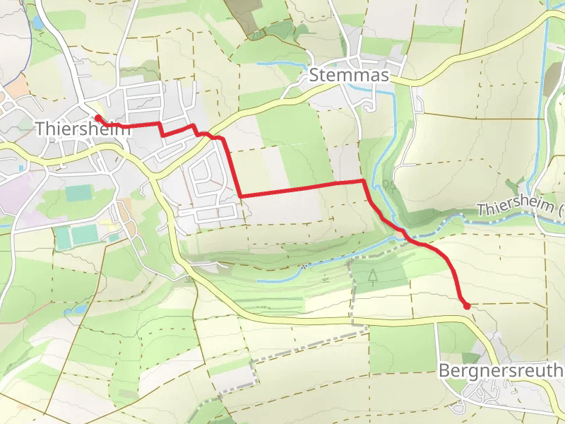 Thiersheim to Bergnersreuth Walk
