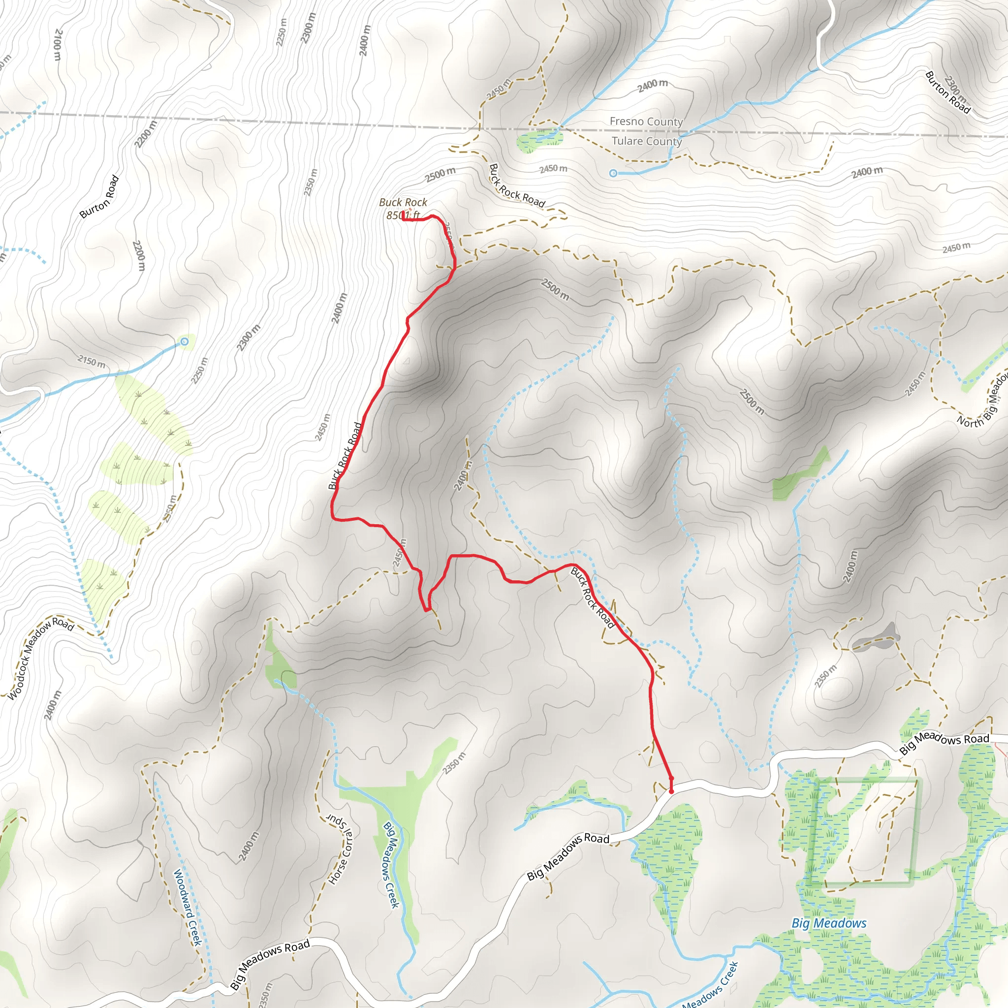 Buck Rock mobile static map