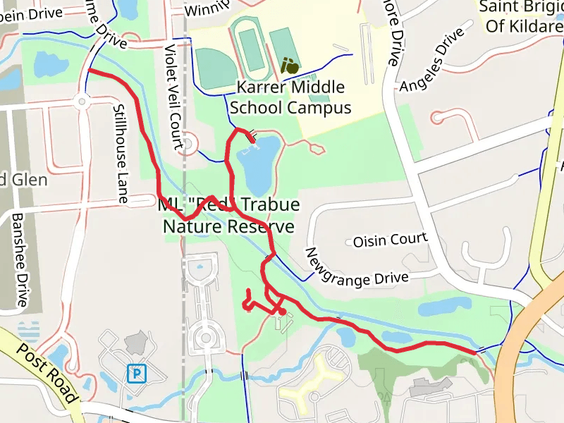 Red Trabue Walking Path - Dublin Path