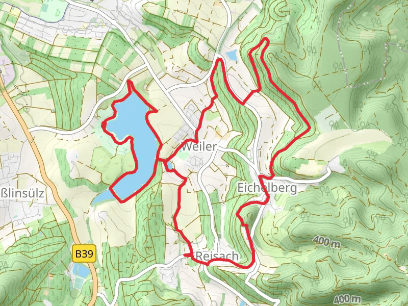 Breitenauer See and Obersulmer Rundwanderweg Loop