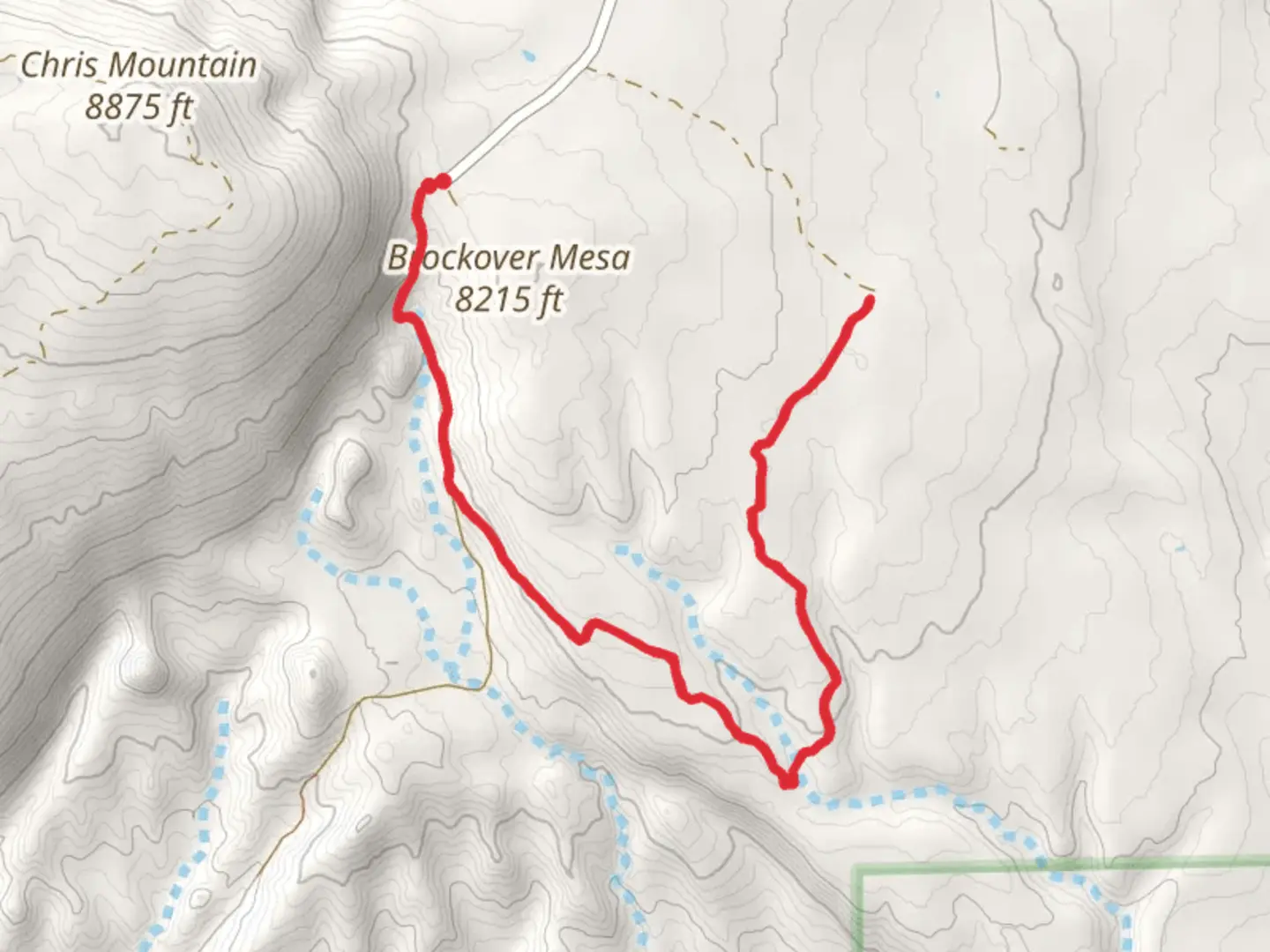 An image depicting the trail South Brockover Trail and its surrounding area.