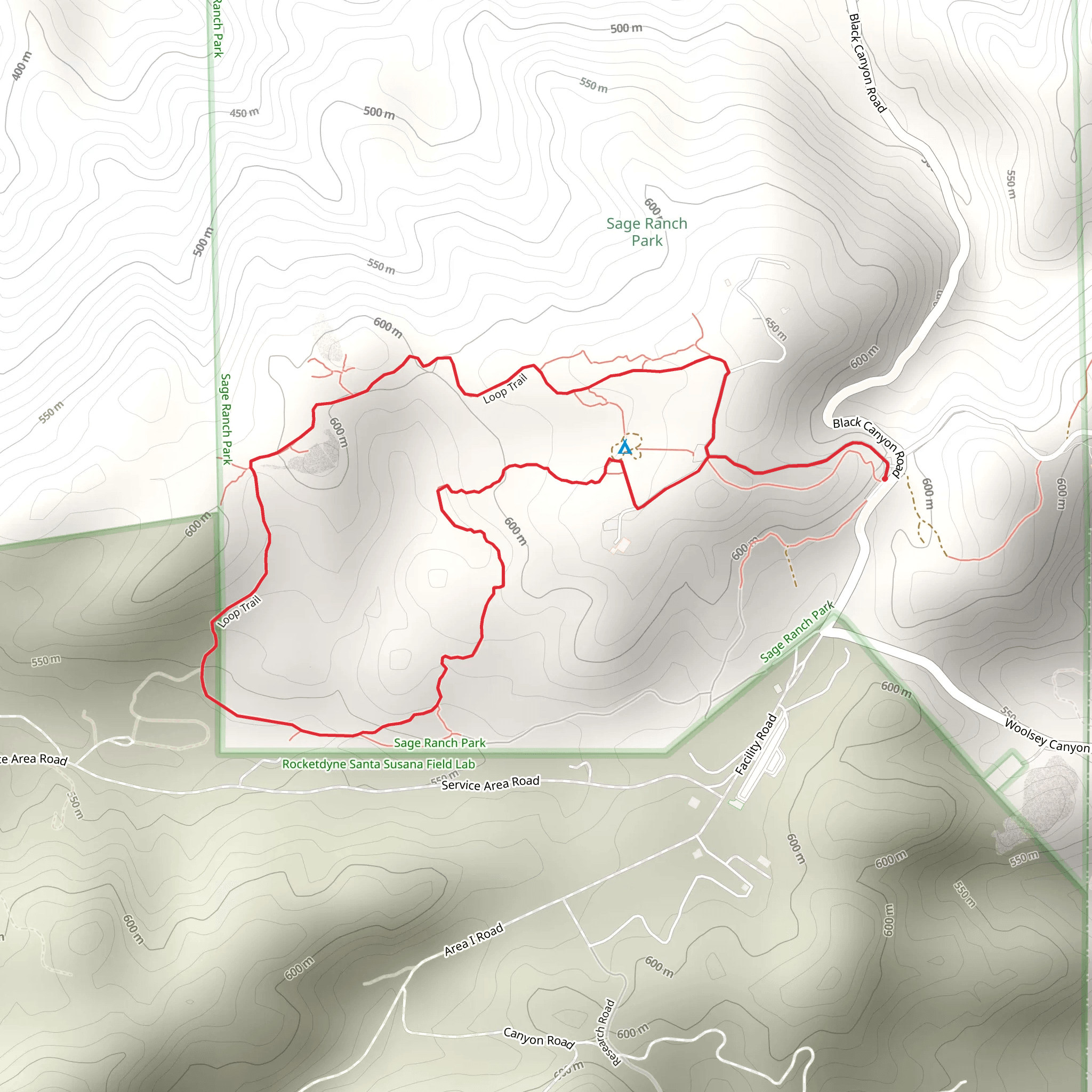 Loop Trail from Black Canyon Road mobile static map