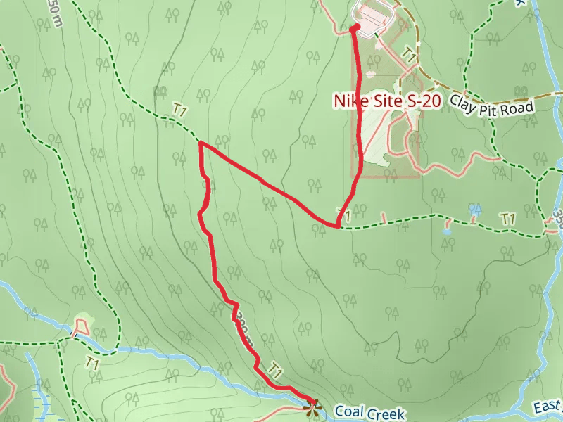 Coal Creek Falls via Cave Hole Trail