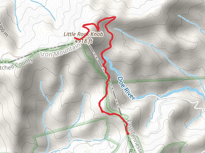 Hughes Gap and Little Rock Knob via Appalachian Trail
