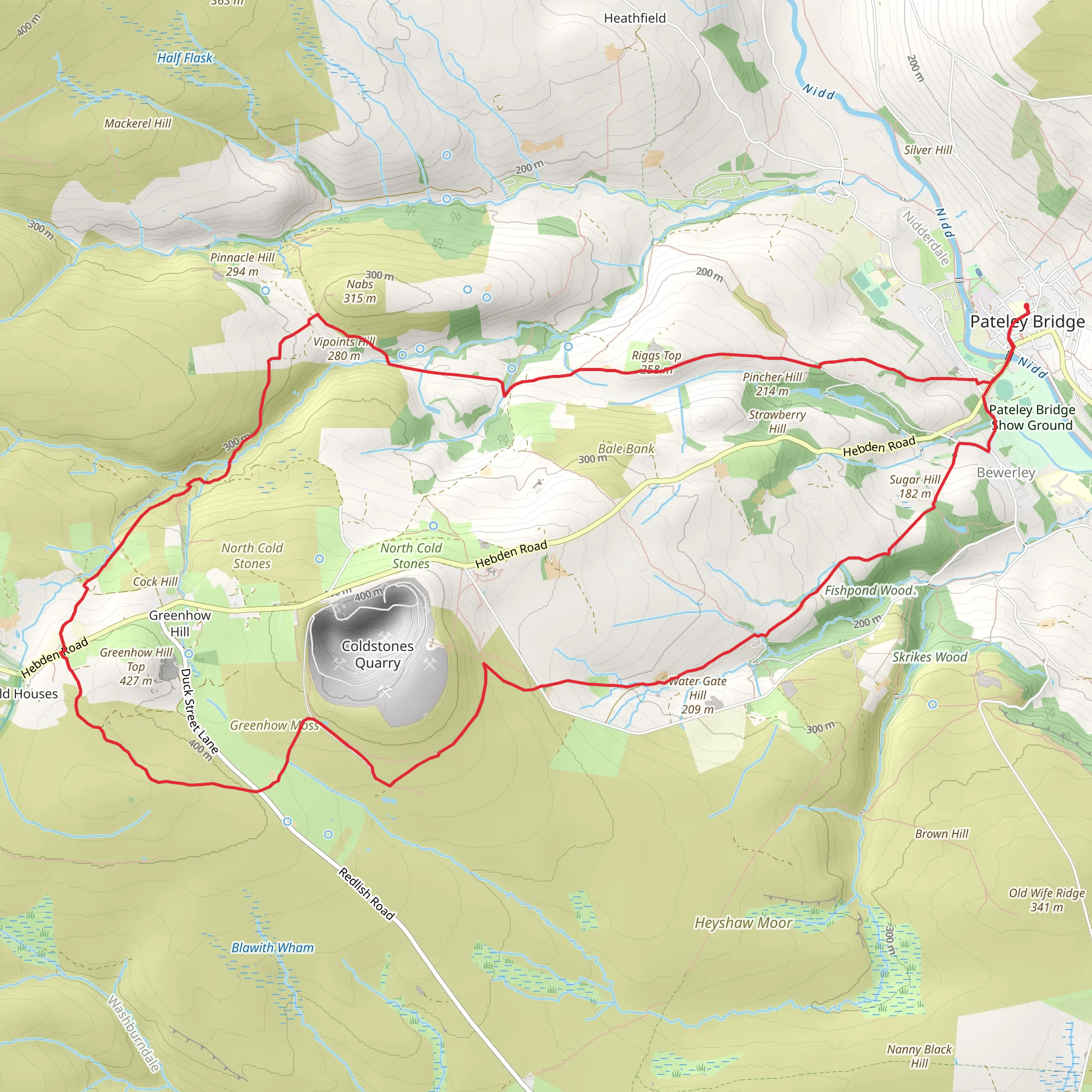 Bewerley Industrial Heritage Trail mobile static map