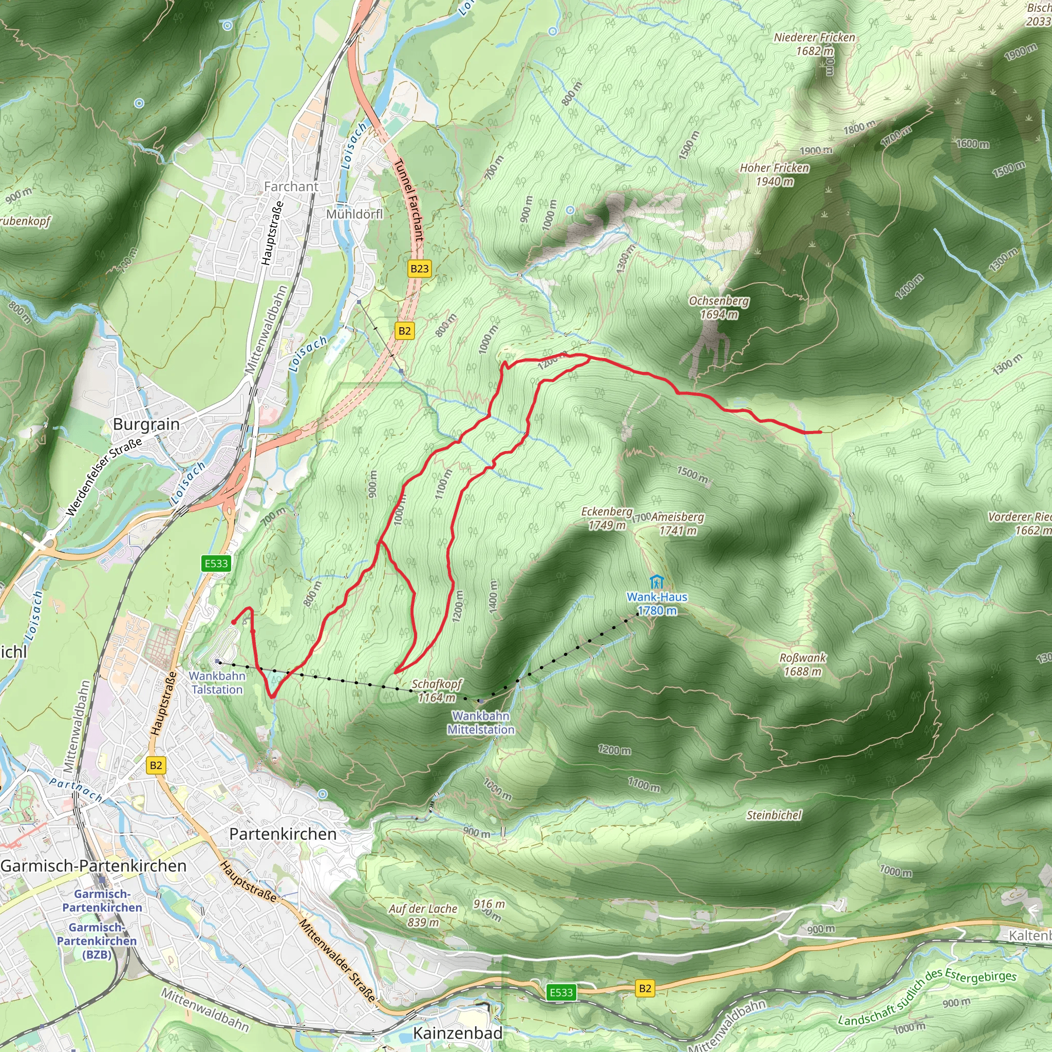 Daxkapelle and Esterberg Loop Walk mobile static map