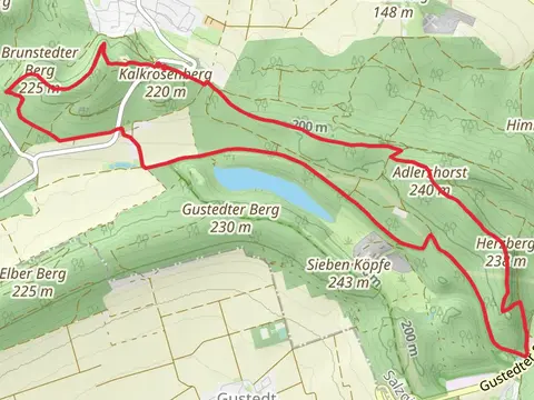 Lichtenberg Castle, Brunstedter Berg and Adlershorst Loop
