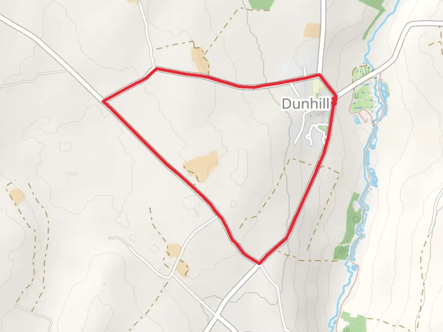An image depicting the trail Dunhill Walk 1 and its surrounding area.