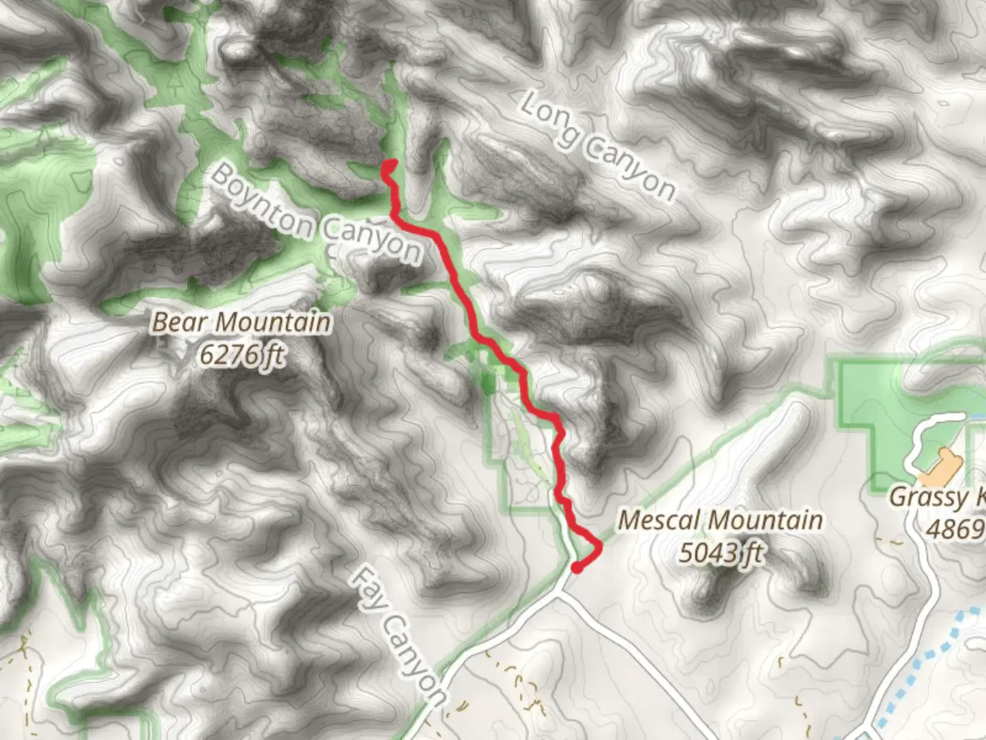 An image depicting the trail Boynton Canyon Trail - Short and its surrounding area.