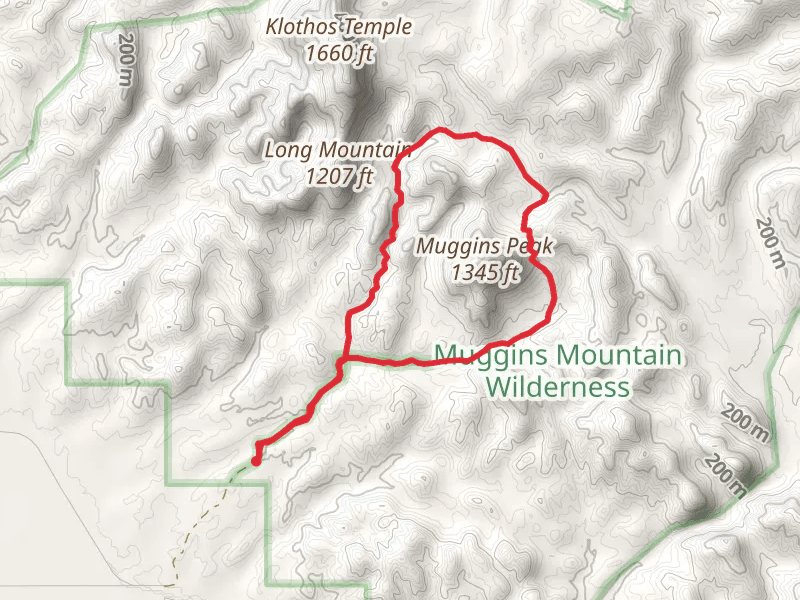 Muggins Wash and Peak Loop