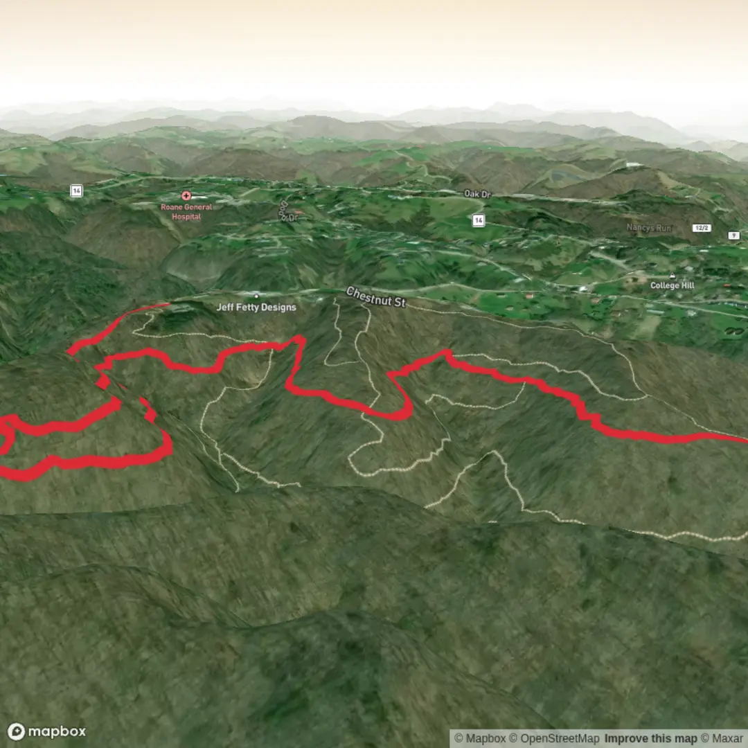 An image depicting the trail Monarch Whistle Trail and its surrounding area.