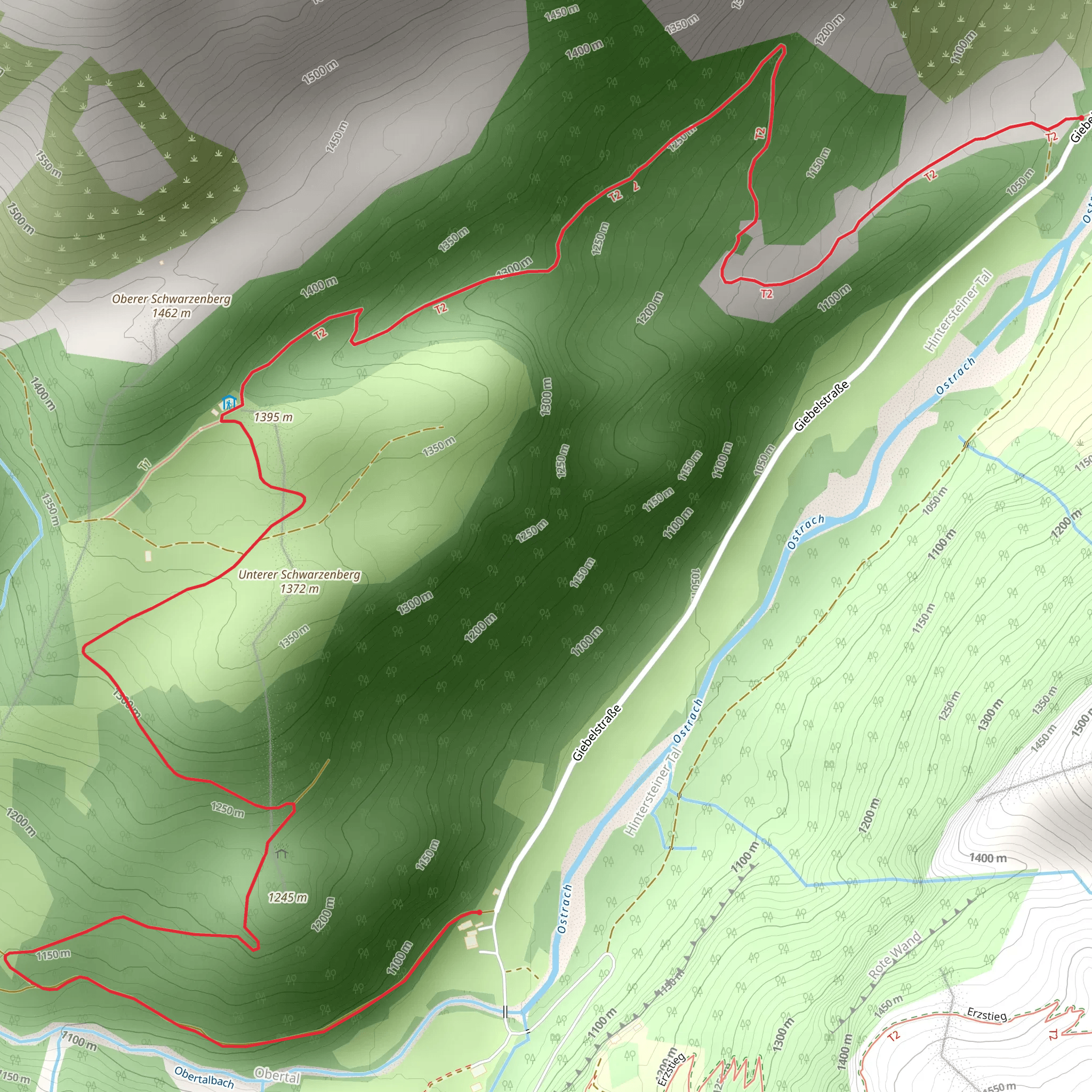 Untere Schwarzenbergalpe mobile static map