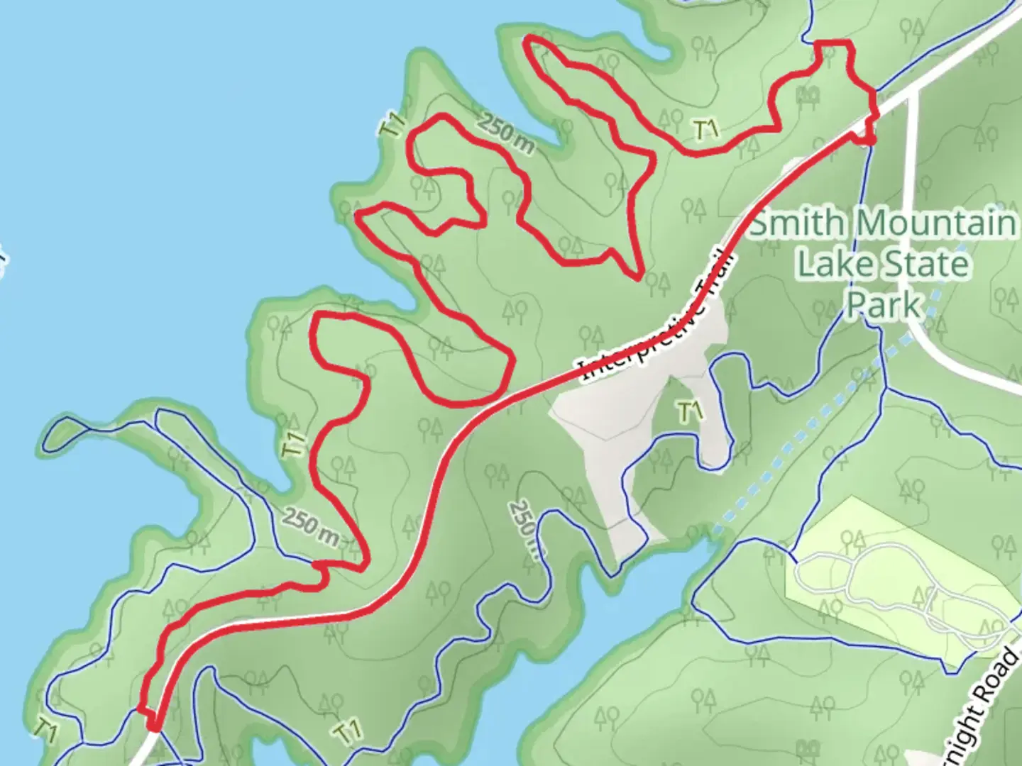 An image depicting the trail Striper Cove Loop Trail and its surrounding area.