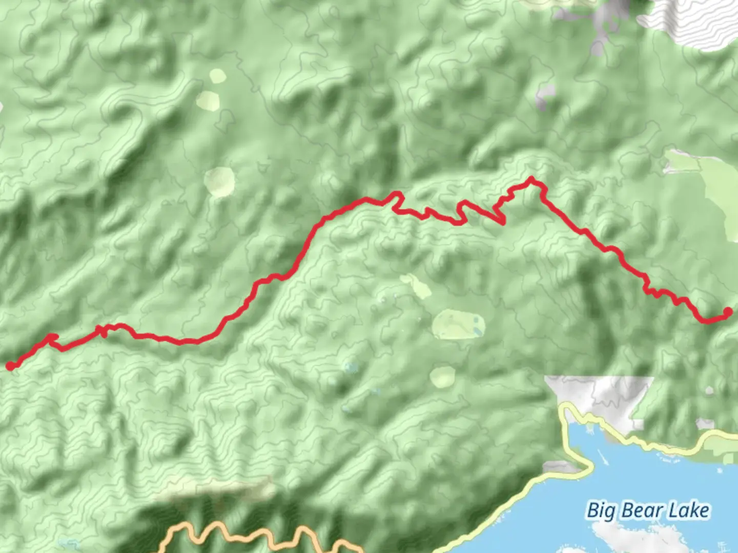An image depicting the trail Holcomb Creek via PCT and its surrounding area.