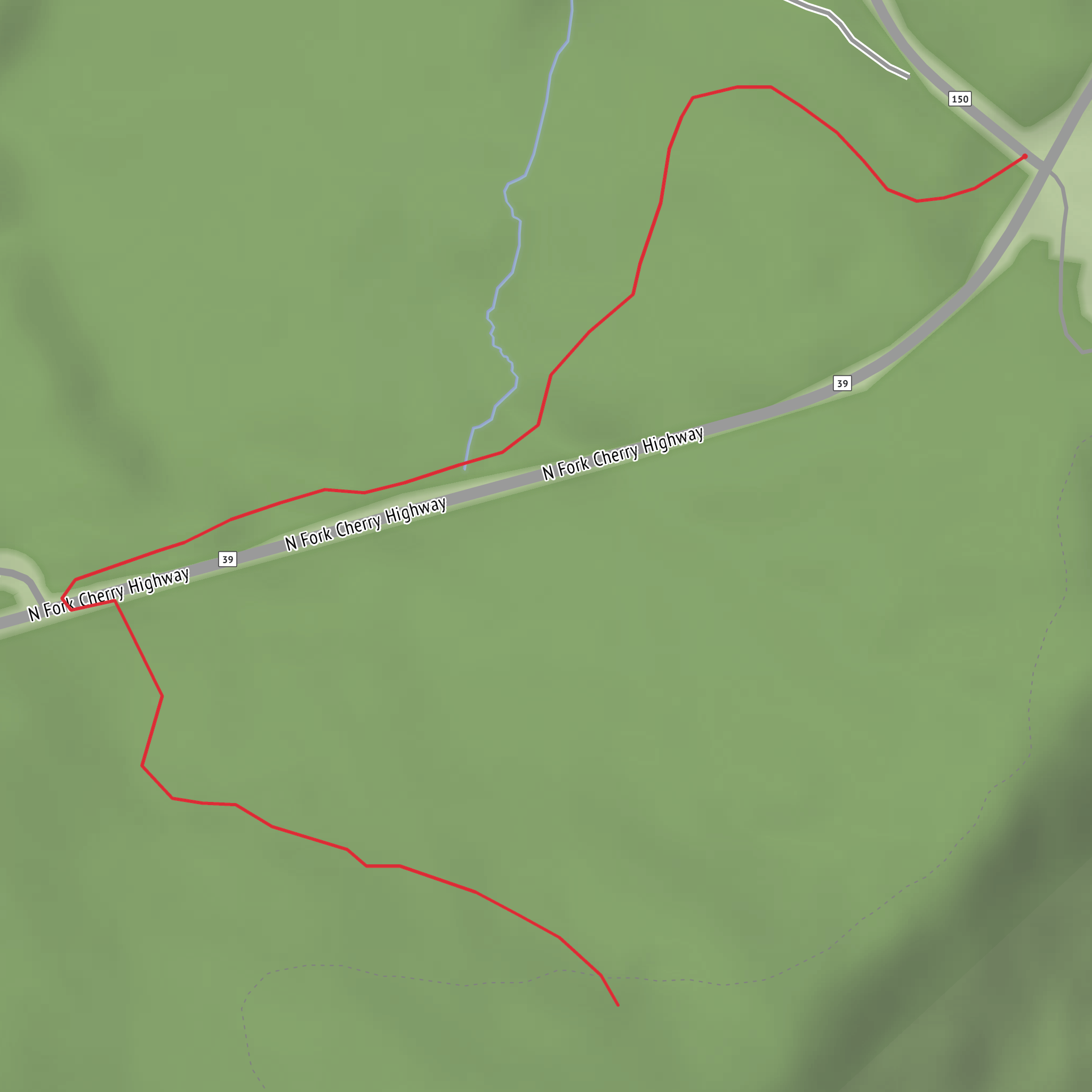 Bruffey Reserve Trail mobile static map