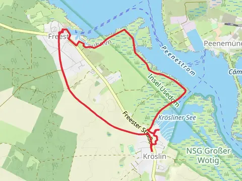 Peenestrom and Kroesliner See