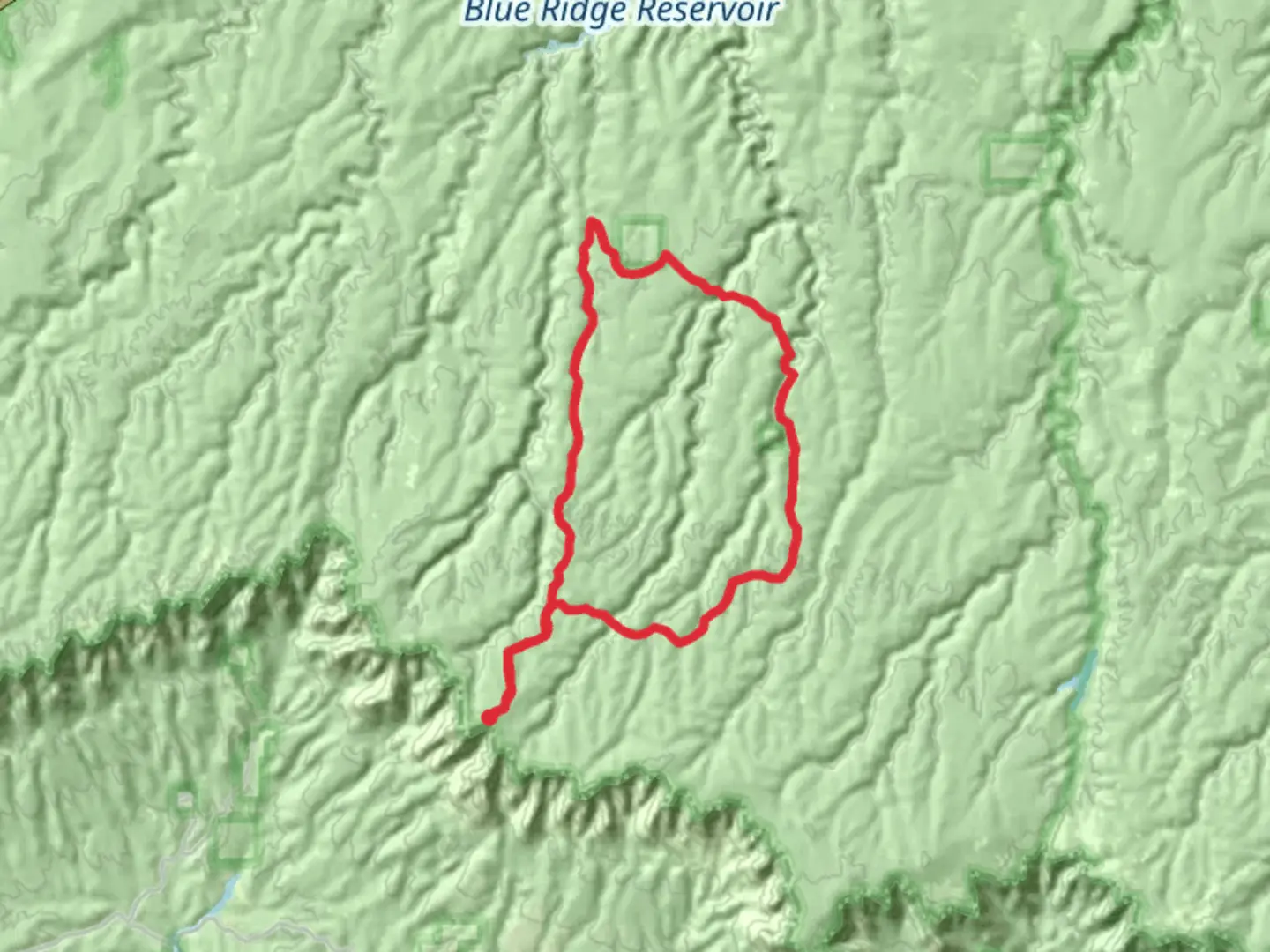 An image depicting the trail Barbershop - U Bar - Houston Brothers Loop Trail and its surrounding area.