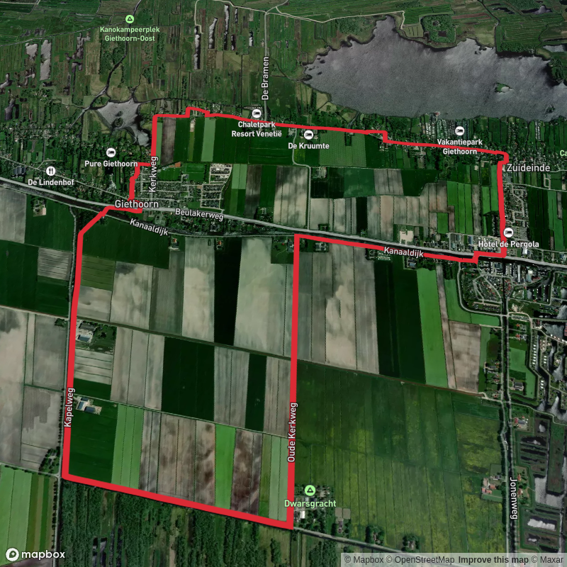 Kanaal Beukers Steenwijk and Molengat via Pionierspad and WaterReijkpad