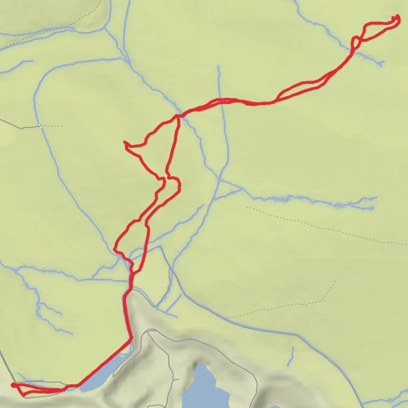Hike from Shaugh Prior- Hen Tor mobile static map