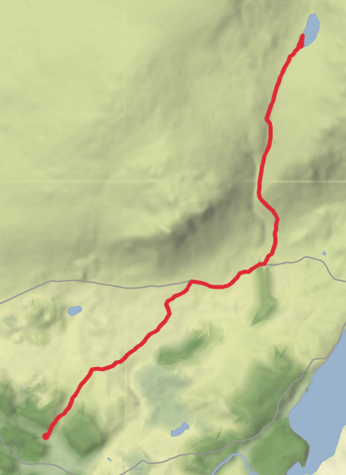 Hike on Hike from Nether Wasdale mobile static map
