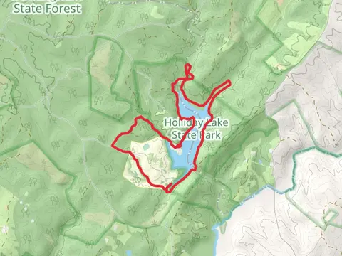 Holliday Lake Loop via Lakeshore Trail
