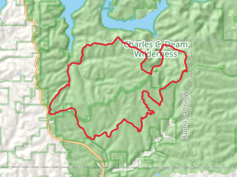 Axsom Branch, John Grubb Ridge, Hayes and Cope Hollow Loop Trail