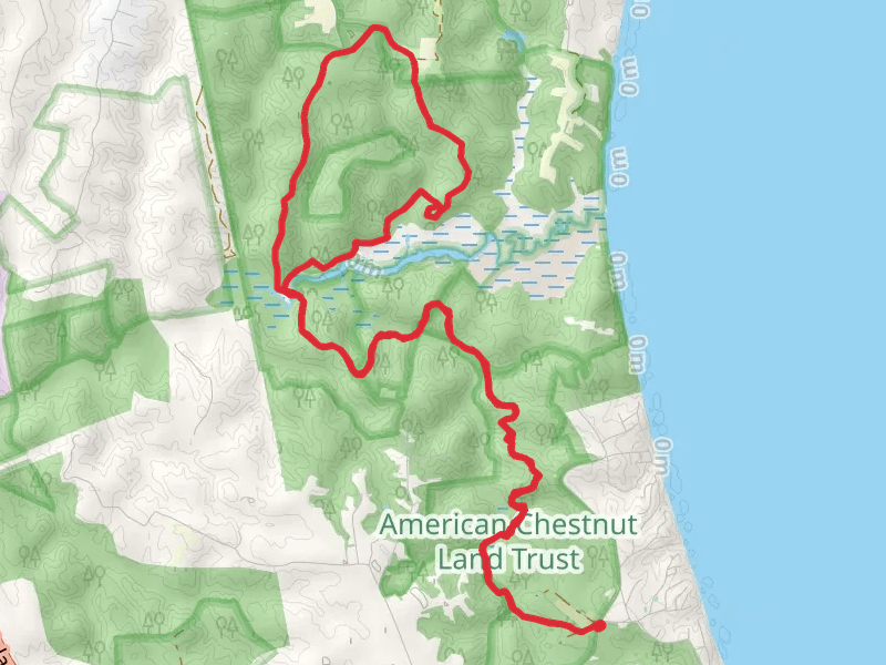 North-South Trail, Turkey Trail and Old Parkers Creek Loop Trail