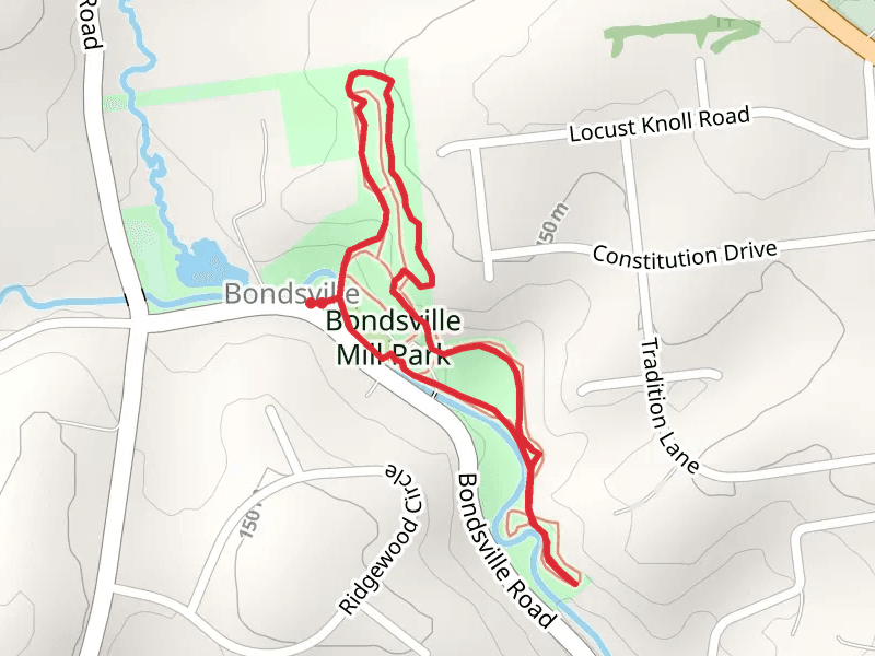 Bondsville Mill Park - Beaver Creek Loop