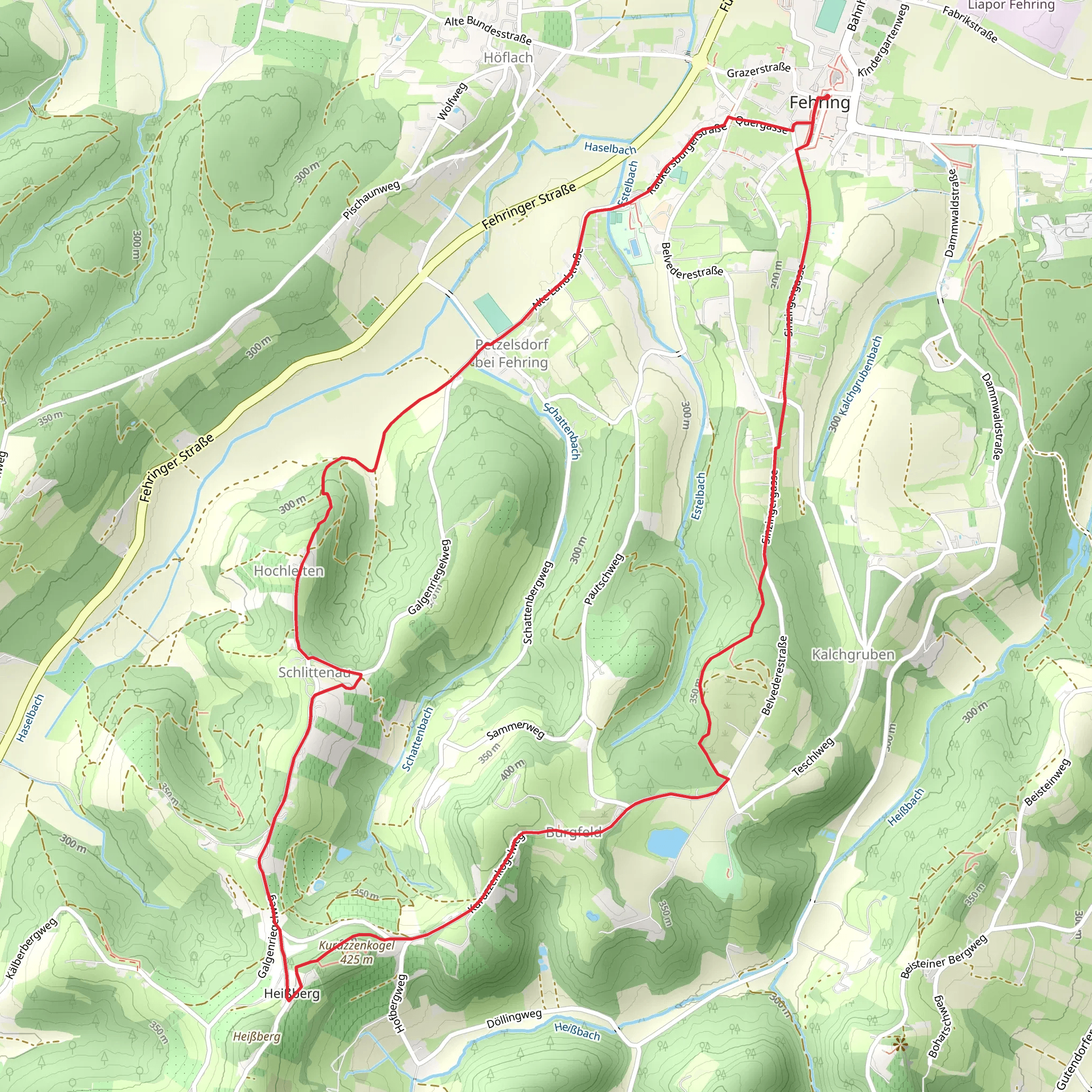 Buschenschankrunde Burgfeld mobile static map