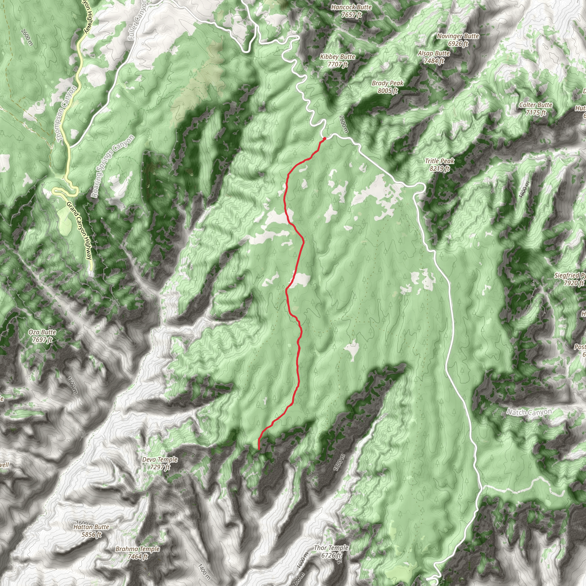 Ariel Point Trail via Komo Point Trail mobile static map