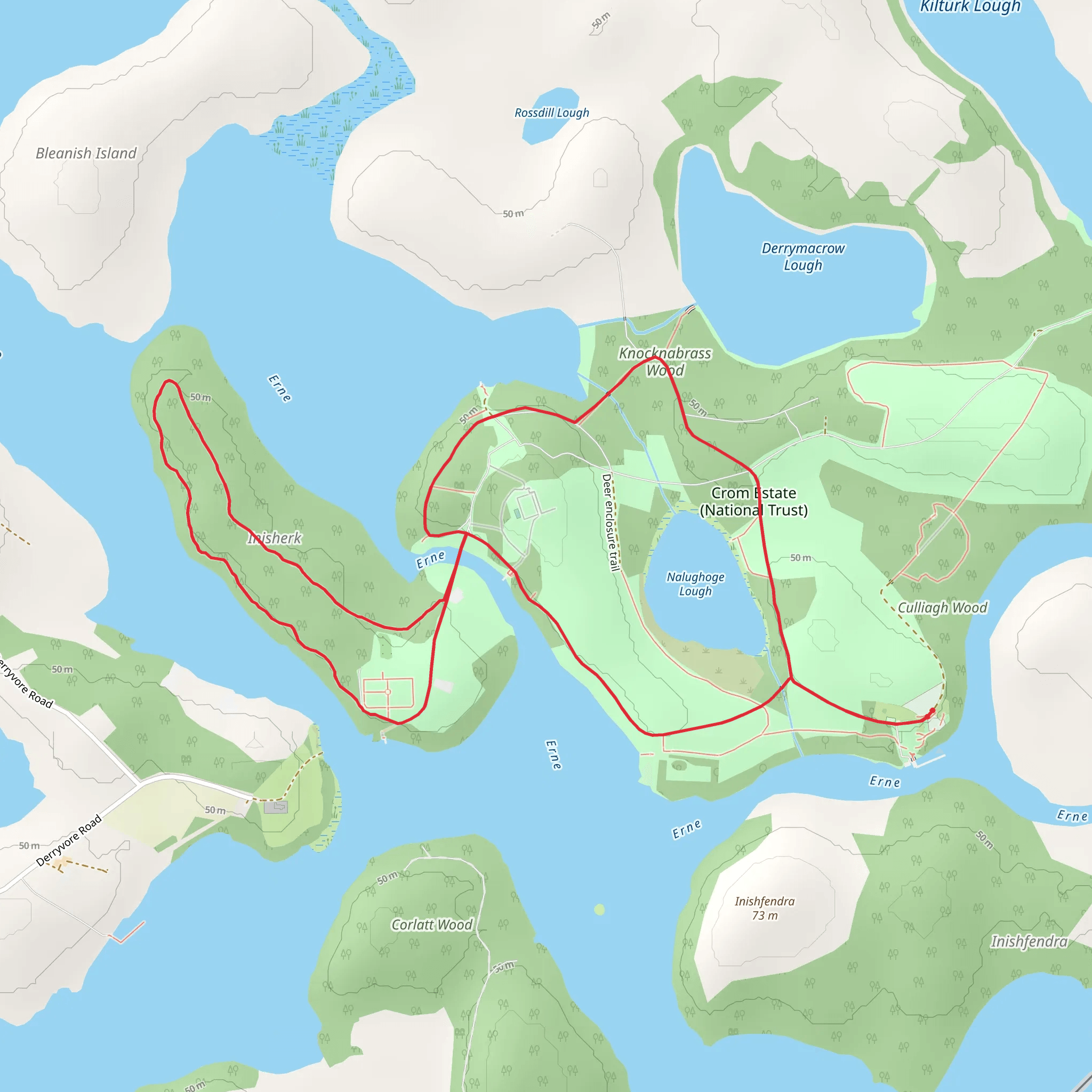 Crom Estate Loop mobile static map