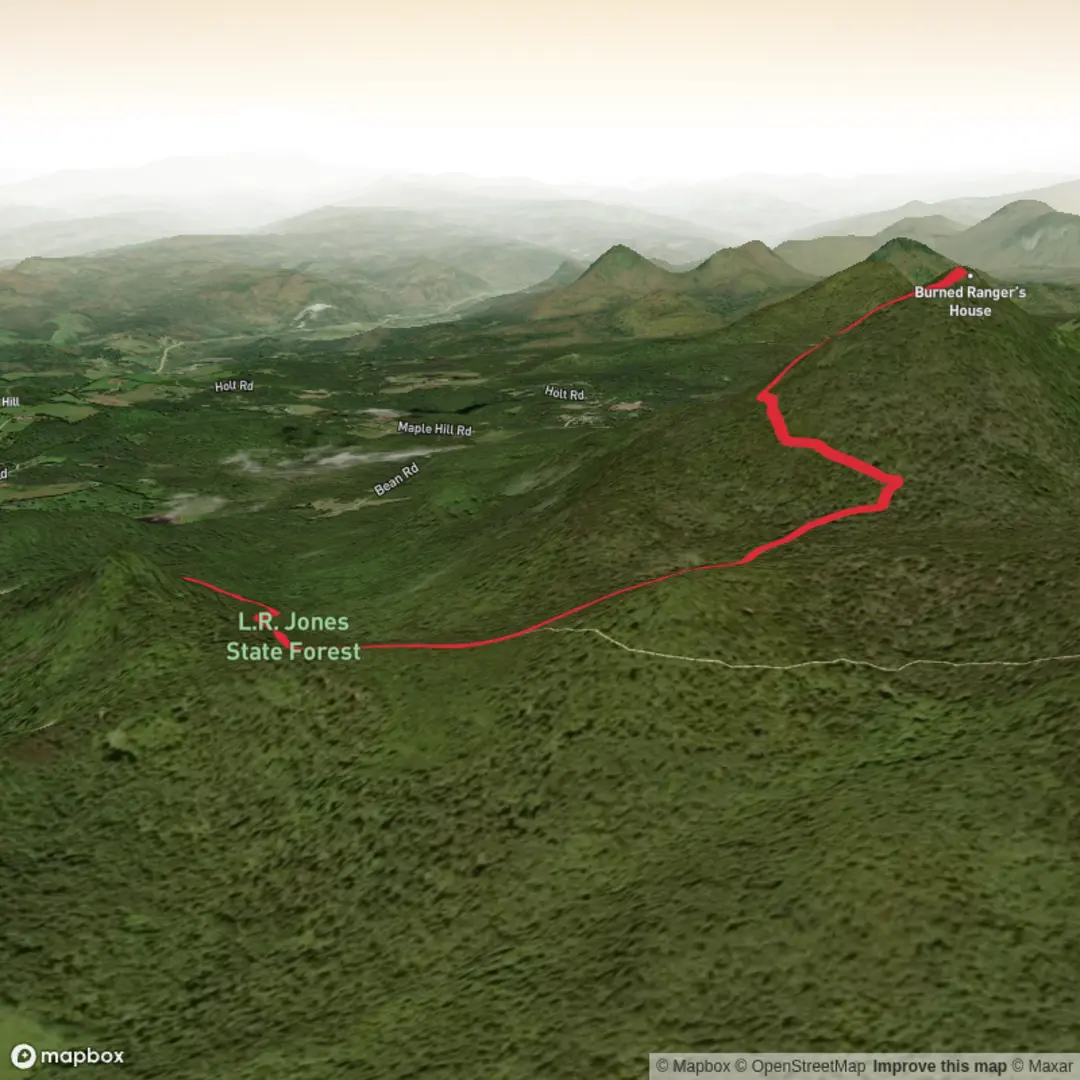An image depicting the trail Spruce Mountain Trail and its surrounding area.