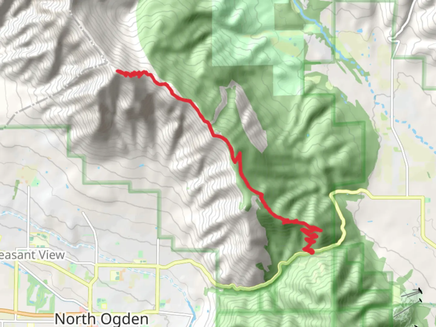 An image depicting the trail Chilly Peak and Ben Lomond via Skyline North Trailhead and its surrounding area.