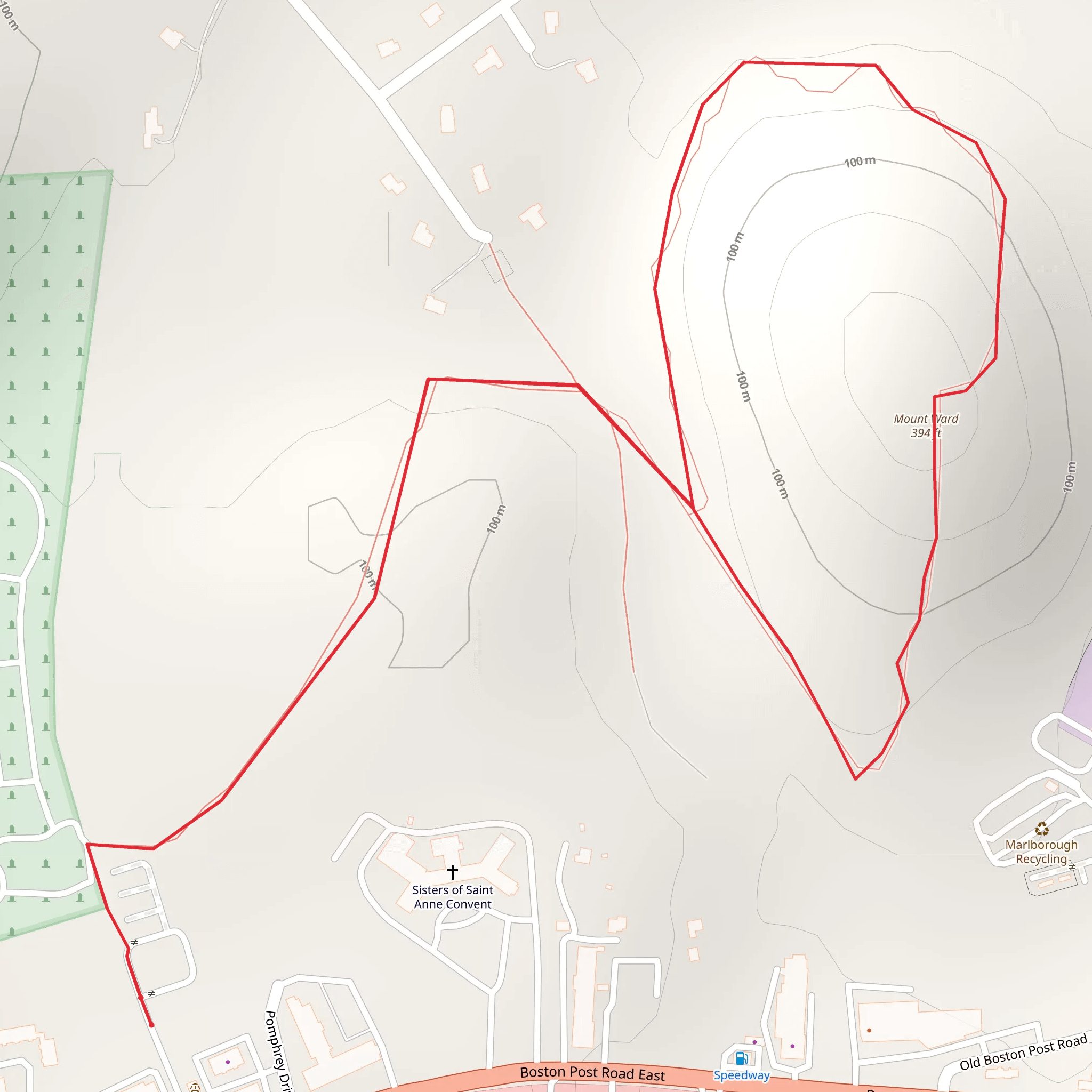 Mount Ward Loop mobile static map