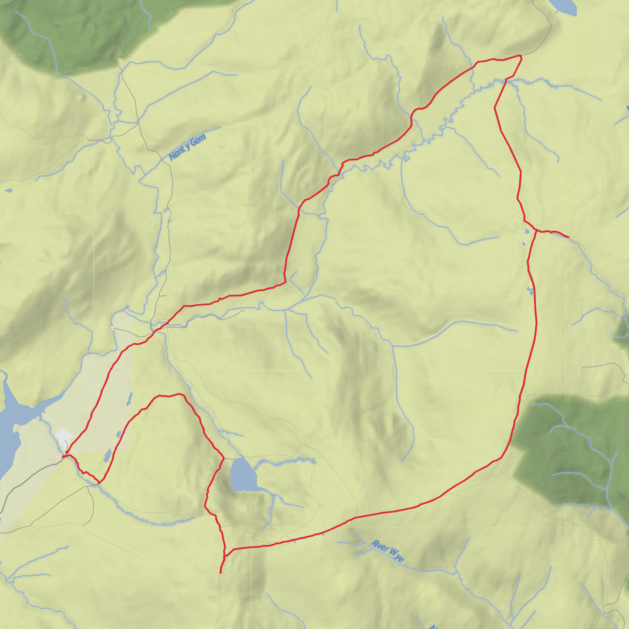 Plynlimon - Severn Loop mobile static map