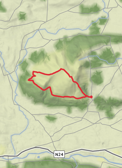 Slievenamon circuit including the NW top mobile static map