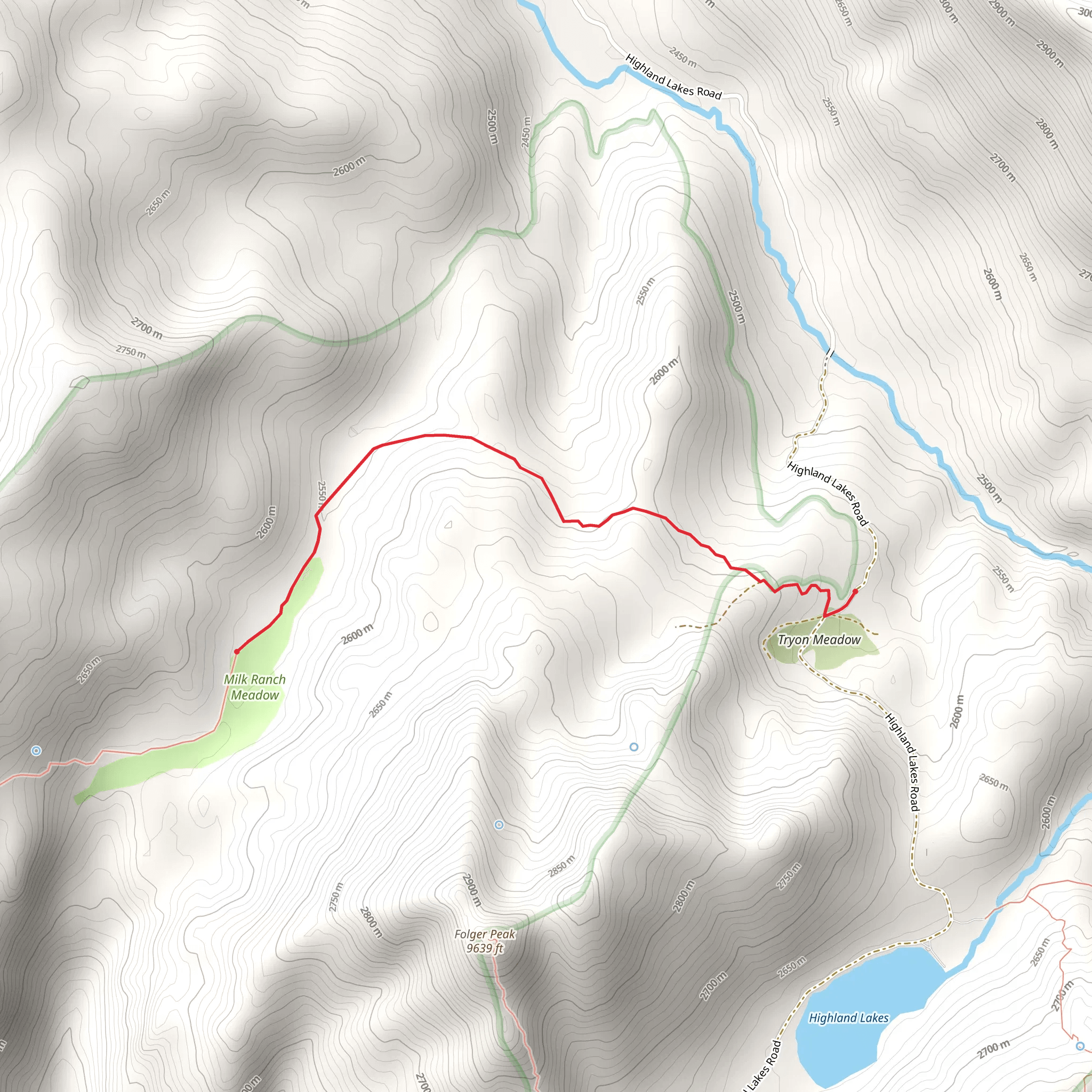 Milk Ranch Meadow mobile static map
