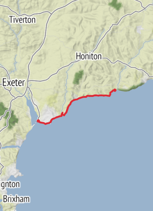 Seaton - Exmouth mobile static map