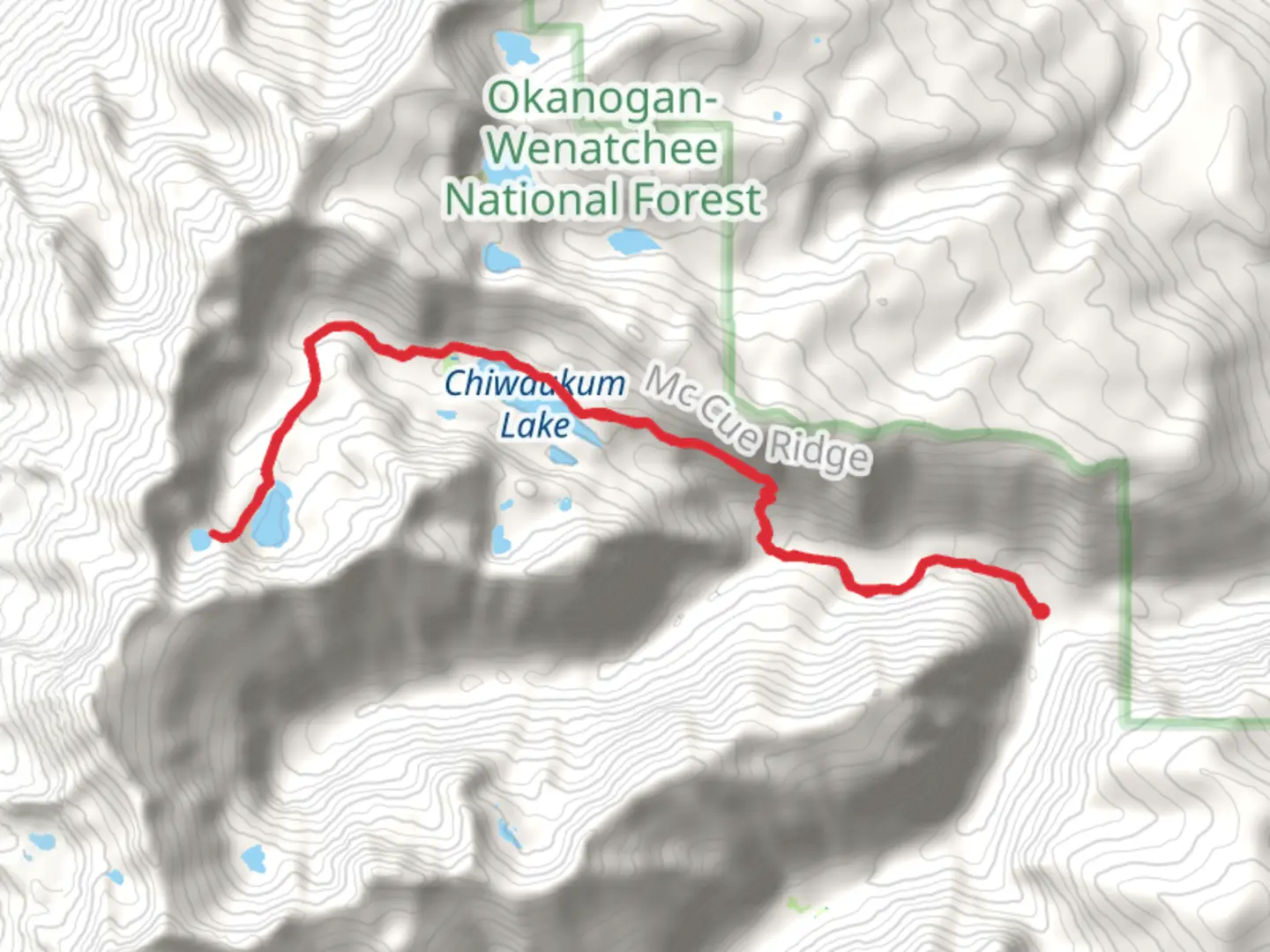 An image depicting the trail Larch Lake and Cup Lake via North Fork Chiwaukum Trail and its surrounding area.