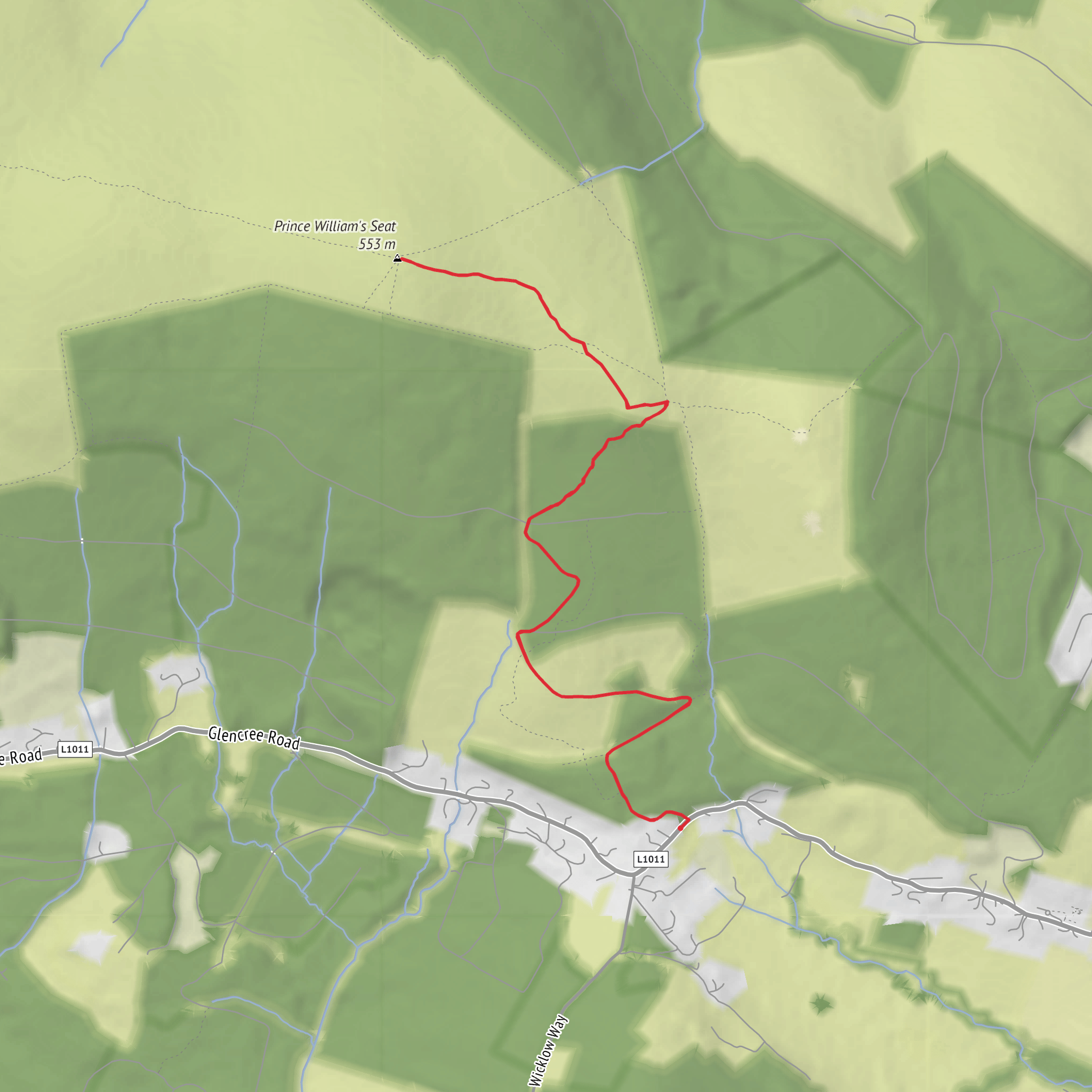 Prince William's Seat mobile static map