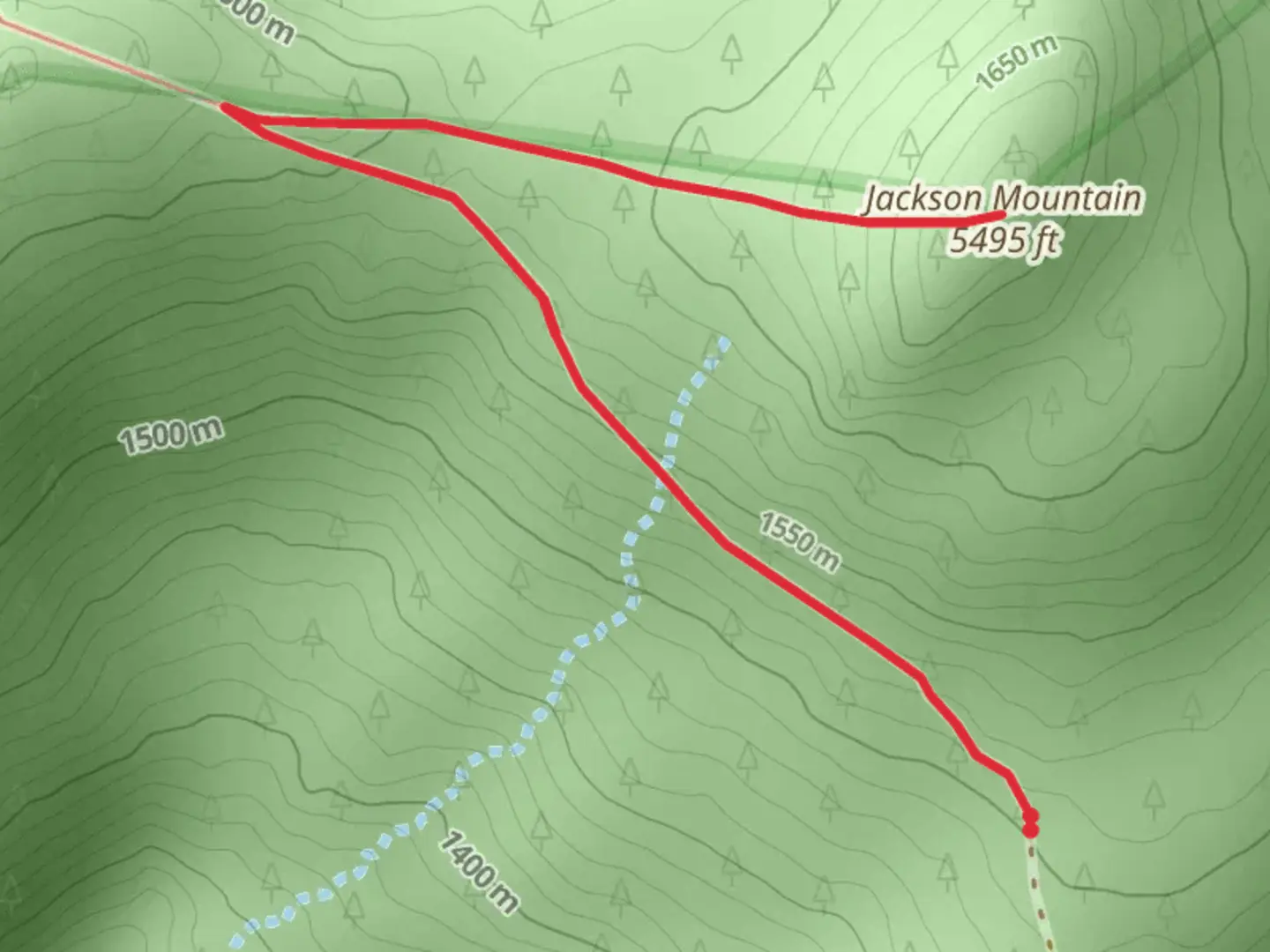 An image depicting the trail South Jackson Mountain Trail and its surrounding area.